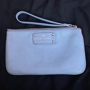 Kate Spade baby blue wristlet